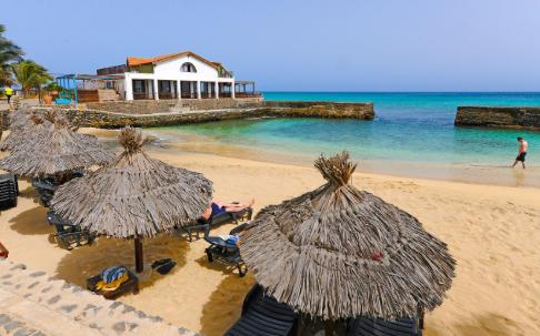 Beach next to the Old Pier of Santa Maria, Sal Island